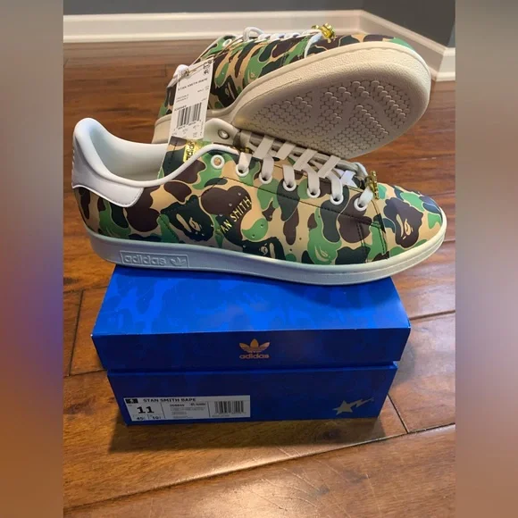 BAPE X ADIDAS STAN SMITH SHOES - Picture 2 of 5